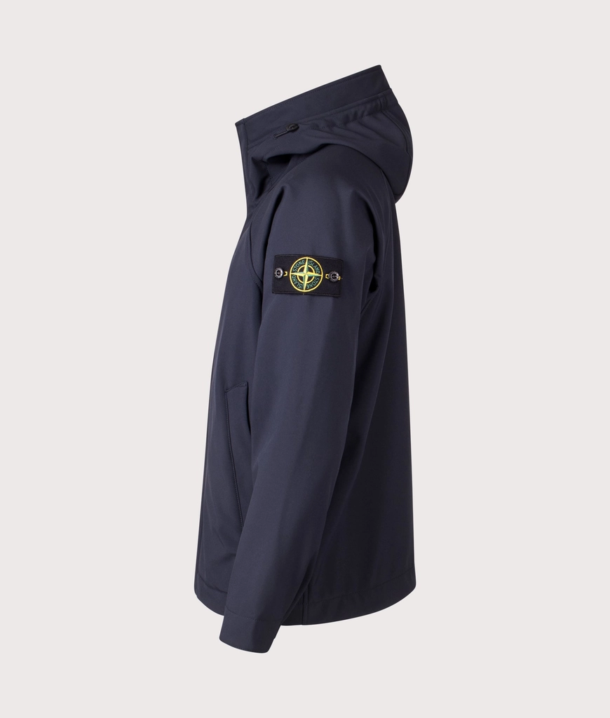 Stone Island Mens Hooded Soft Shell Jacket